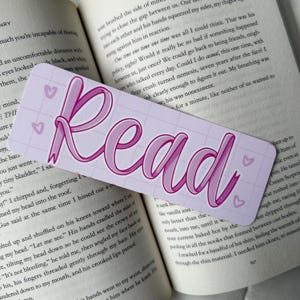 Pink Ribbon Bookmark - Gift for Book Lover - Bookmarks - Bookish Merch