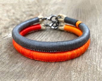 Colliers du Pacifique à motif serpent. lot de deux bracelets dorsal/ventral. cadeau pour herper des champs. Diadophis punctatus amabilis