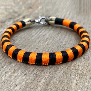 Bismarck ringed python patterned bracelet (neonate coloration) - Bothrochilus boa . gift for python breeder . zoo docent gift