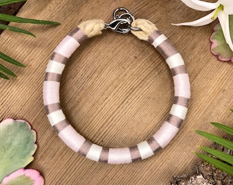 Extreme Ghost Honduran milk snake patterned bracelet . jewelry for snake breeder . milk snake mom gift . Lampropeltis triangulum hondurensis