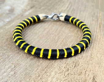 Borneo Mangrove snake patterned bracelet - Boiga dendrophila annectens