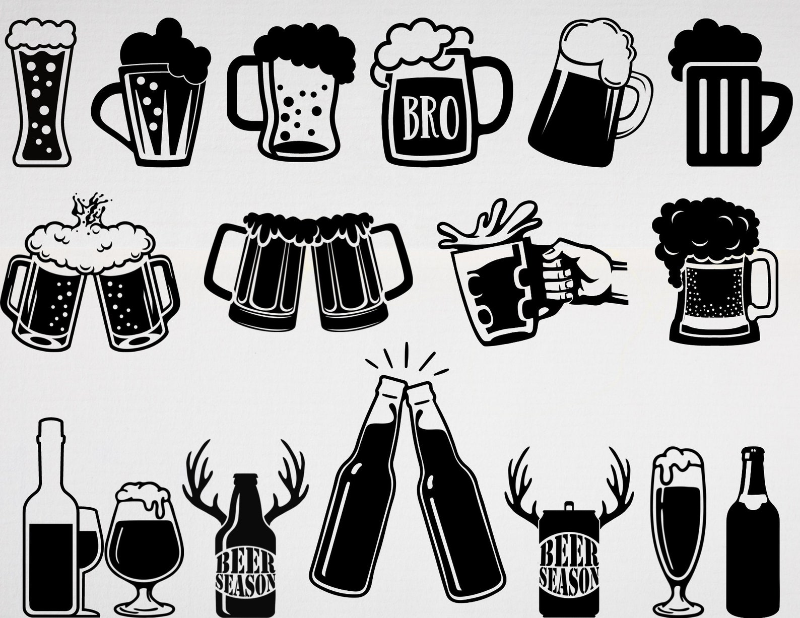 Beer Svg Beers Cheers Svg Cheers Svg Beer Mugs Svg | Etsy