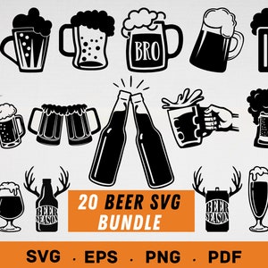 Beer Svg, Beers Cheers Svg, Cheers Svg, Beer Mugs Svg, Drinking Svg, Beer Glass Svg, Beer Cricut, Silhouette, Alcohol Svg, Craft Beer Svg