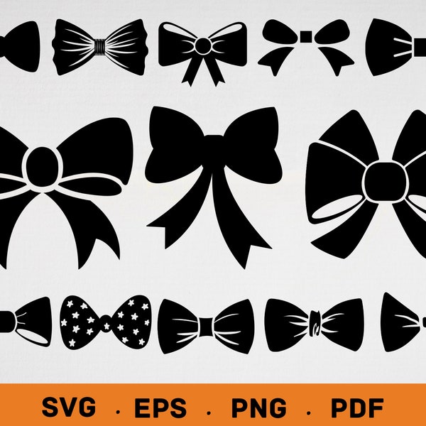 Bow tie svg, Bow svg file, Bow Collection svg, Bow vector, Bow clipart, Bow svg bundle, Cheer Bow Svg, Cricut Cut File, Silhouette, bows svg
