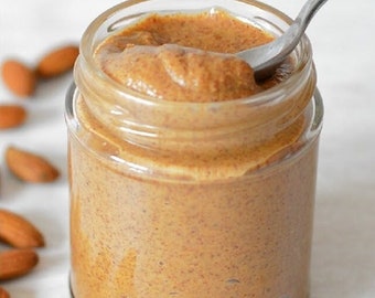 All Natural Homemade Almond Butter,Fresh Nut Butter,Almond Butter Spread,Gluten-free ,Vegan Butter ,Sugar Free ,200 gr/jar-FREE SHIPPING