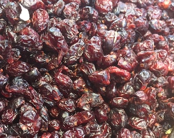 Organic Dried Tart Cherries: Natural Vegan Snack (200 gr)
