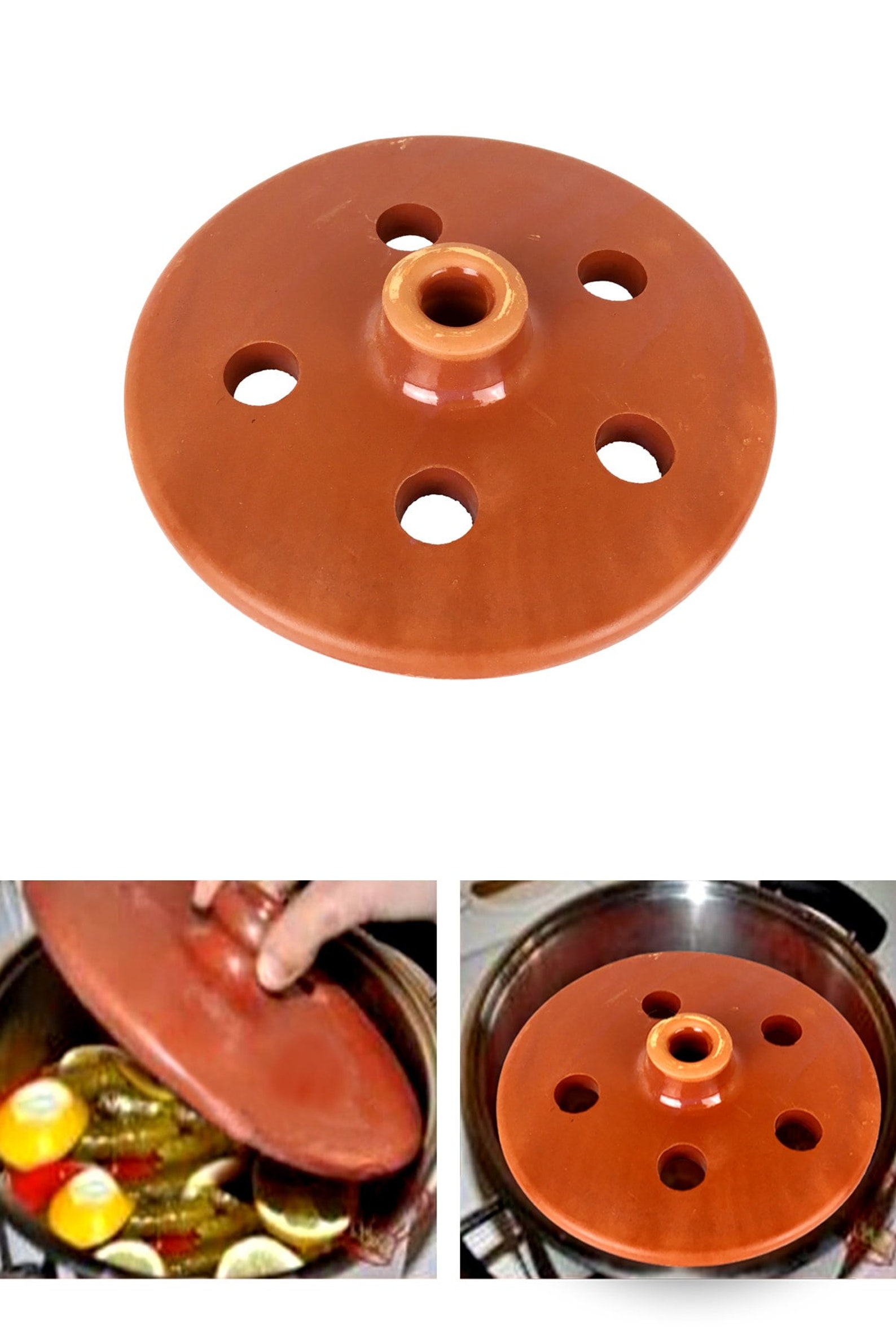 Clay Cooking Lidcooking Grill Pressclay Cooking Etsy