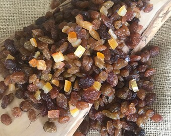 Dry fruit mixture of sultanas ,raisins and candied citrus peel.Natural,Healthy,Food supplement,Organic,Snacks,400 gr-FREE SHIPPING