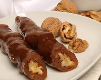 Traditionally Handmade Walnut Churchkhela,Walnut Coasted Rolled , Natural Vegan Snack With Walnut,Gift -FREE SHIPPING