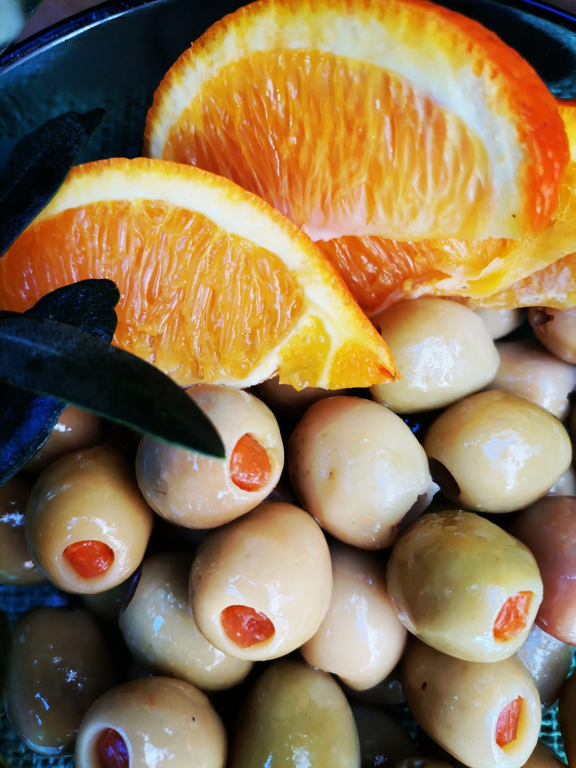Organic Green Olives Stuffed With Orange Rind Stuffed Etsy
