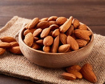 Organic Raw Almonds ,Turkish nuts , Premium Quality Almond ,Healthy,Vegan, Gluten free , Snack 200 gr -FREE SHIPPING