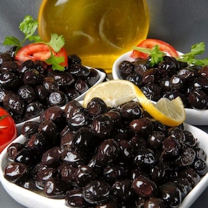 Organic , Natural ,Black Olive ,Fresh foods,Mediterranean snacks,Turkish cuisine,Olives snacks,Appetizer,Tarama,Tapas,400 gr FREE SHIPPING image 2