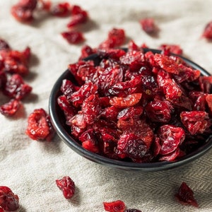 Organic Natural Dried Cranberries,Organic Whole Dried Unsweetened Cranberries,Healthy Snack,Vegan ,Natural Dry Berry Fruit-200 gr FREE SHP