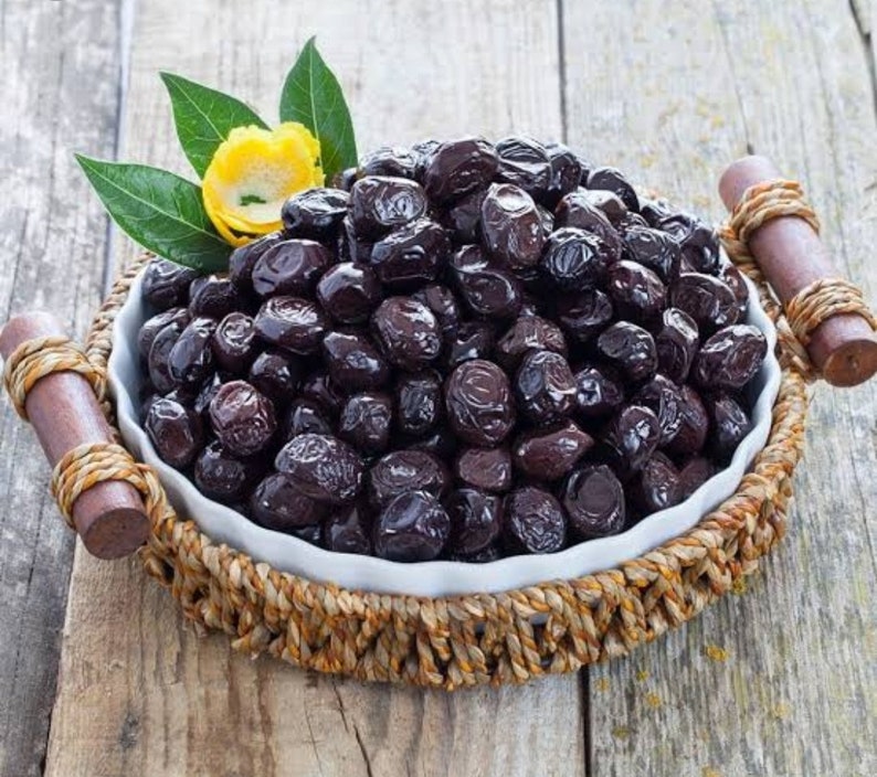 Organic , Natural ,Black Olive ,Fresh foods,Mediterranean snacks,Turkish cuisine,Olives snacks,Appetizer,Tarama,Tapas,400 gr FREE SHIPPING image 1