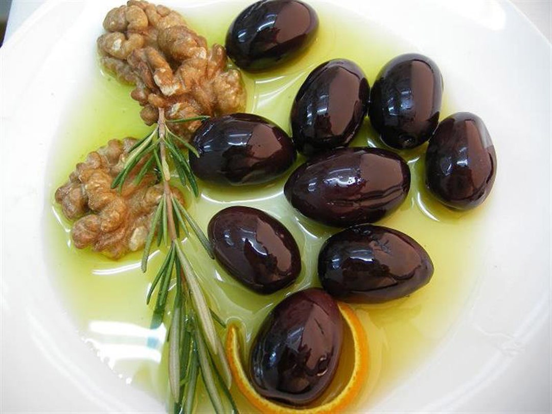 Kalamata Large Olives Whole ,kalamon Olives, Black Olives, Healthy