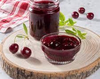 Homemade Sugar free Cherry Jam,No sugar Sour Cherry Jam,Diabetes Friendly,Zero Sugar Sour Cherry Jam ,Vegan,Gluten Free -10,23oz-FREE SHPMNT