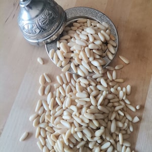 Pine nut kernel ,Pine Nuts Whole Seeds 100% Natural Kernels ,Pinus Gerardiana ,Cedar Nut,Organic nuts ,100 grFREE SHIPPING