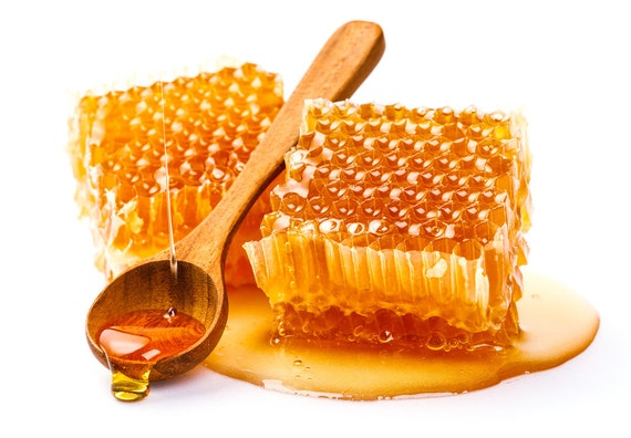Raw Organic Comb Honey ,all Natural Pure Honeycomb, Eco Gift ,450 Gr-free  SHIPPING -  Canada