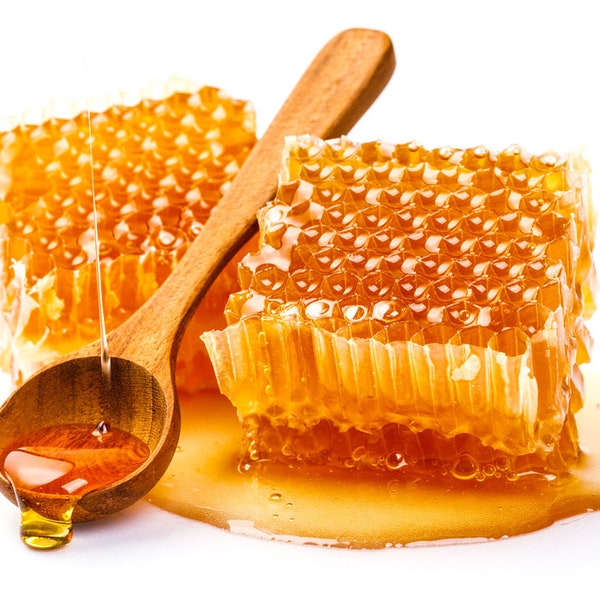 Raw Organic Comb Honey ,All Natural Pure  Honeycomb, Eco Gift ,450 gr-FREE SHIPPING