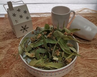 Linden Flower tea , Dried Organic  Linden Leaves And Flowers,Linden Blossom Herb for Tea ,Natural herbs,Tilia,Loose Leaves -FREE SHIPPING