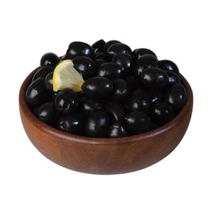 Natural Black Olives,  Organic Table Black Olives  , Olives With Low  Salt , Reduced Sodium -400 Gr -FREE SHIPPING