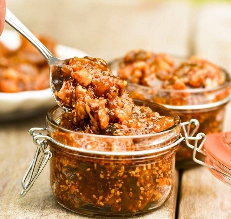 Delicious Homemade Fig Jam With Plenty of Walnut fig Jelly Etsy Canada