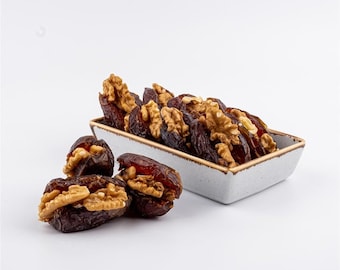 Jerusalem Medjool Dates with Walnuts: Organic Vegan Snack