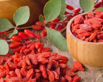 Organic Dried Goji Berries: Natural Unsweetened Wolfberry, 200gr