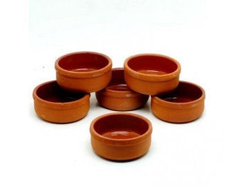 Mediterranean Terracotta Bowl,Organic Terracotta Stew,Turkish Traditional Clay Pot,Casserole,Crock,Ramekin,Cassoulets,Pet Bowl