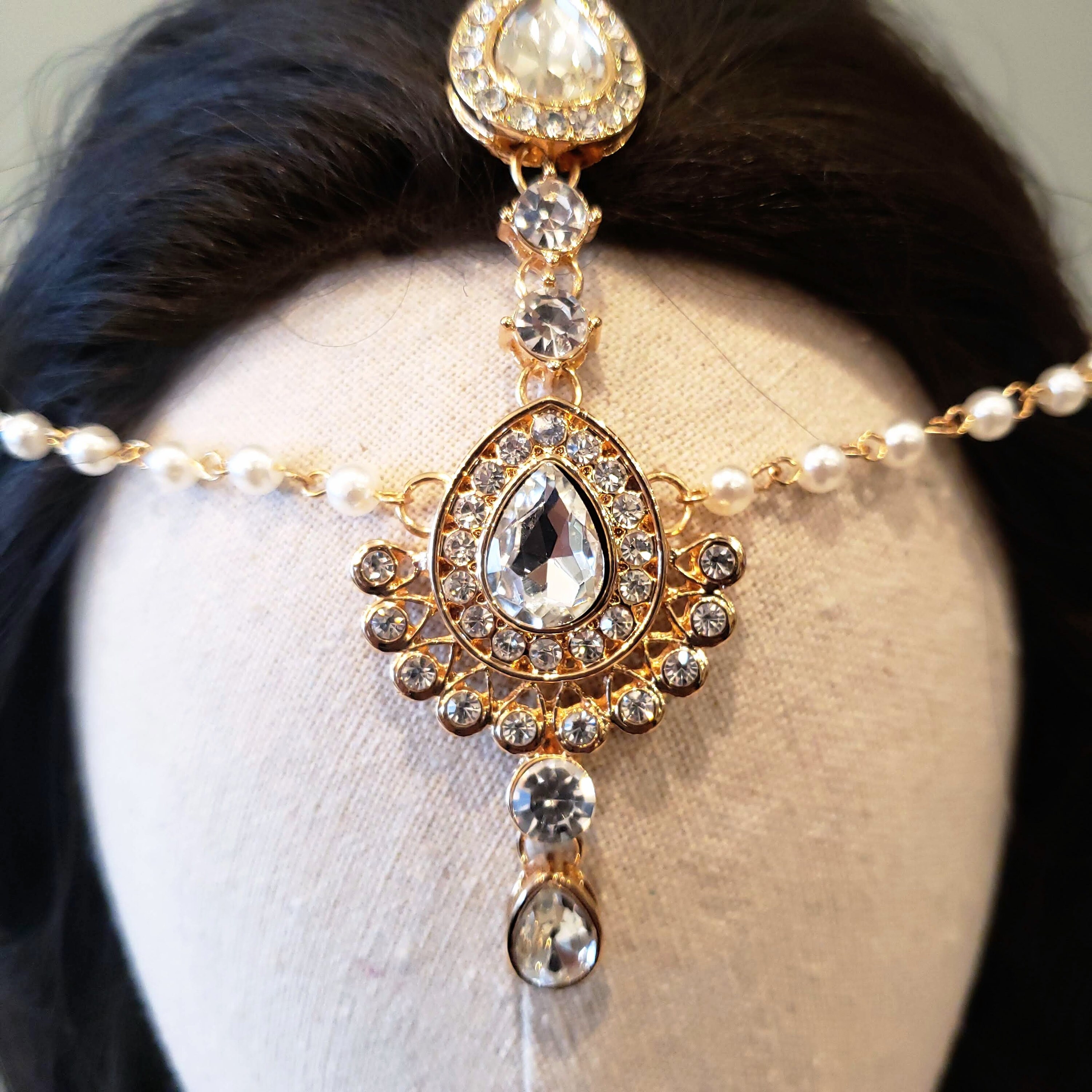 Bridal Head Chain Bohemian Boho Gold Head Chain Hair Jewelry Etsy UK