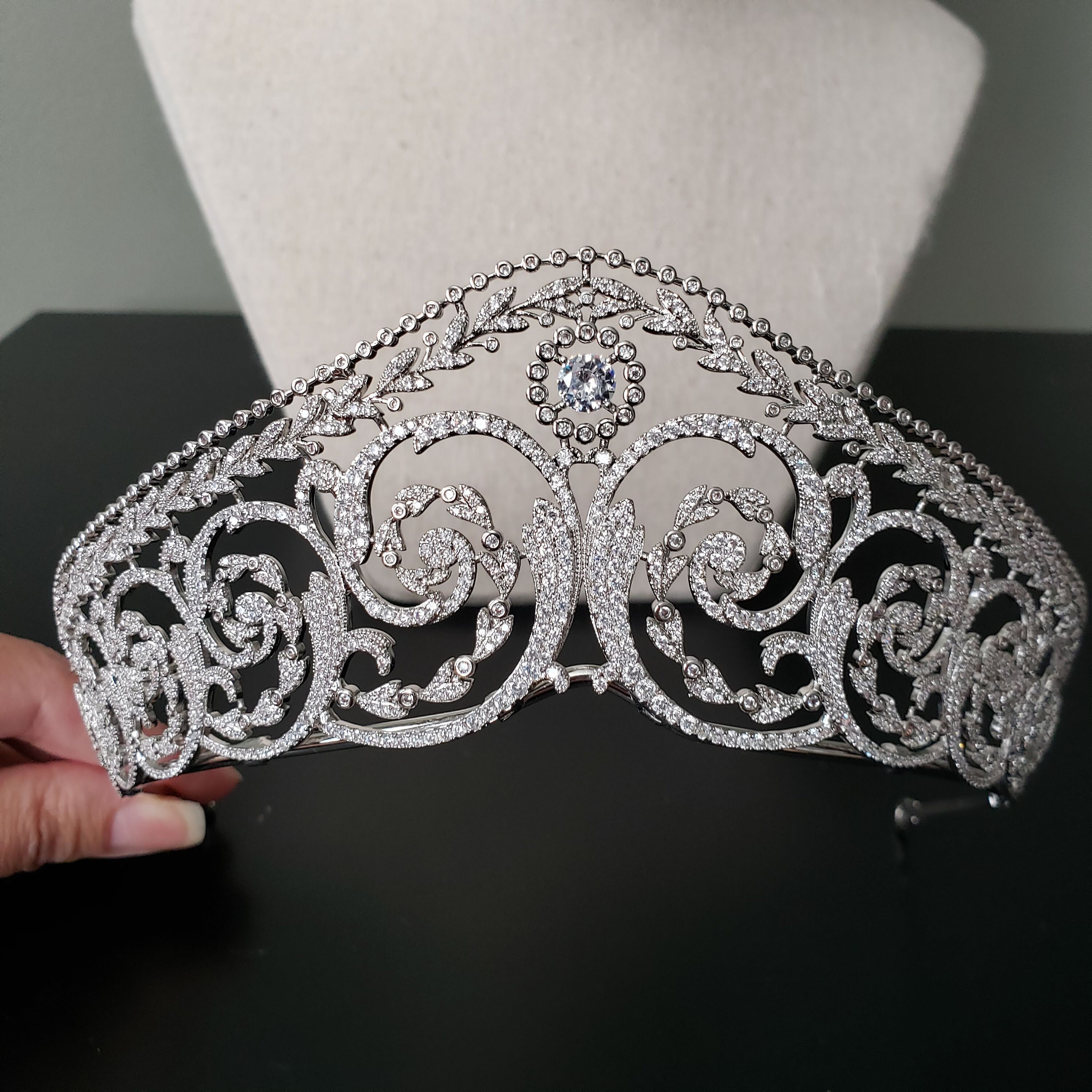 Cartier Tiara Réplica Glamorous Kokoshnik Silver Wedding Etsy