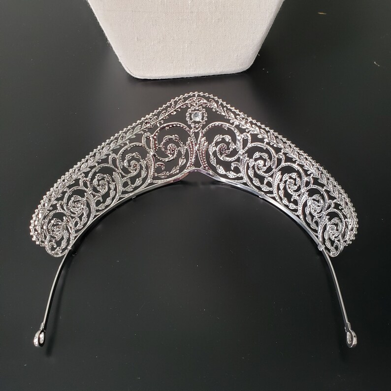 Cartier Tiara Replica Glamorous Kokoshnik Silver Wedding Etsy
