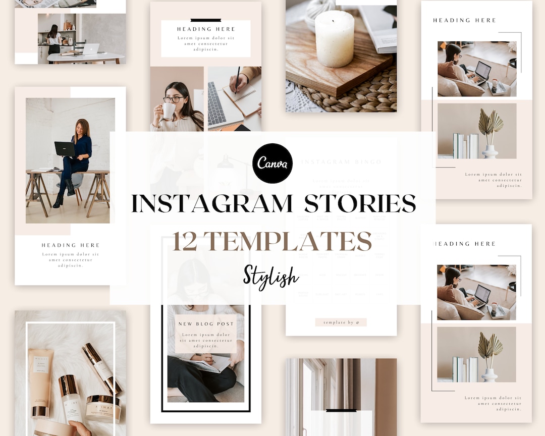 12 Instagram Stories Template Canva Templates for Instagram - Etsy