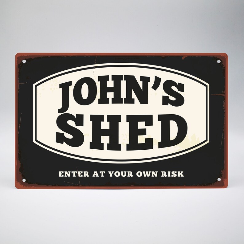 Shed Sign / Custom Shed Sign / / Personalised Sign / Etsy