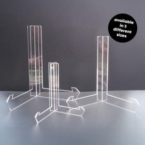 Acrylic Easel Stand Clear Display Holder for A4 A3 Photos Signs Pictures Menus