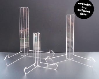 Acrylic Easel Stand Clear Display Holder for A4 A3 Photos Signs Pictures Menus