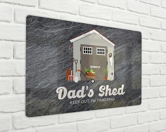 Personalised Dad's Shed Sign / Custom Garden Decor / Garden Shed / Father's Day Gift / Workshop