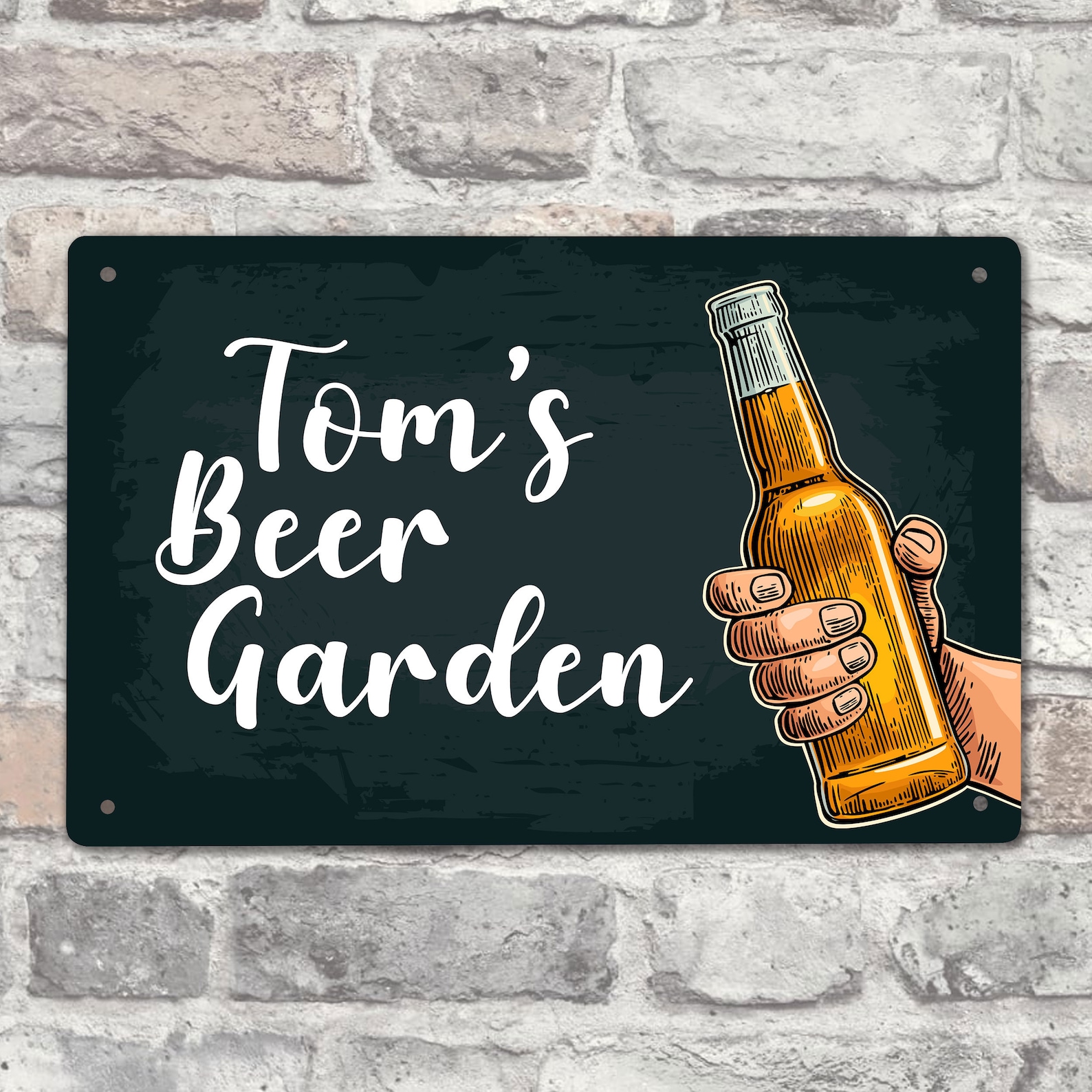 Personalised Beer Garden Sign Personalised Plaque Gift for Etsy