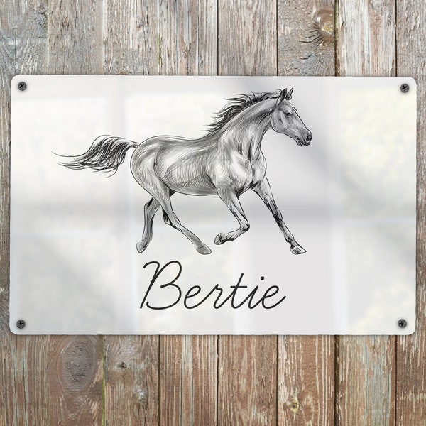 Stable Barn Door Sign / Horse Name Plate / Personalised Horse Name Sign / Stable Sign / Horse Gift