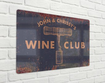 Personalised Wine Bar Sign / Wine Club / Bar Decor / Home Bar / Garden Bar / Custom Wine Bar Decoration