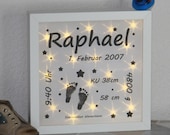 Personalized Luminous Picture Frame Luminous Frame Light Image Birth Star Starlight Gift