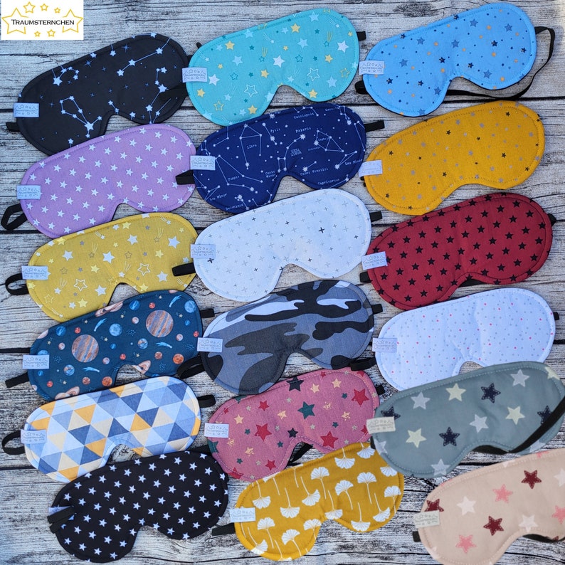 Sleep mask sleeping goggles cotton relaxed sleep in brightness or daylight ladies men women children image 1