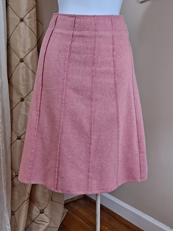 Pink Y2K Topshop A-Line Pleated Skirt - image 1