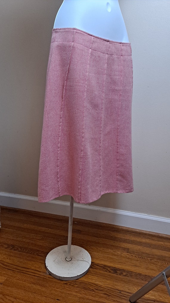 Pink Y2K Topshop A-Line Pleated Skirt - image 3