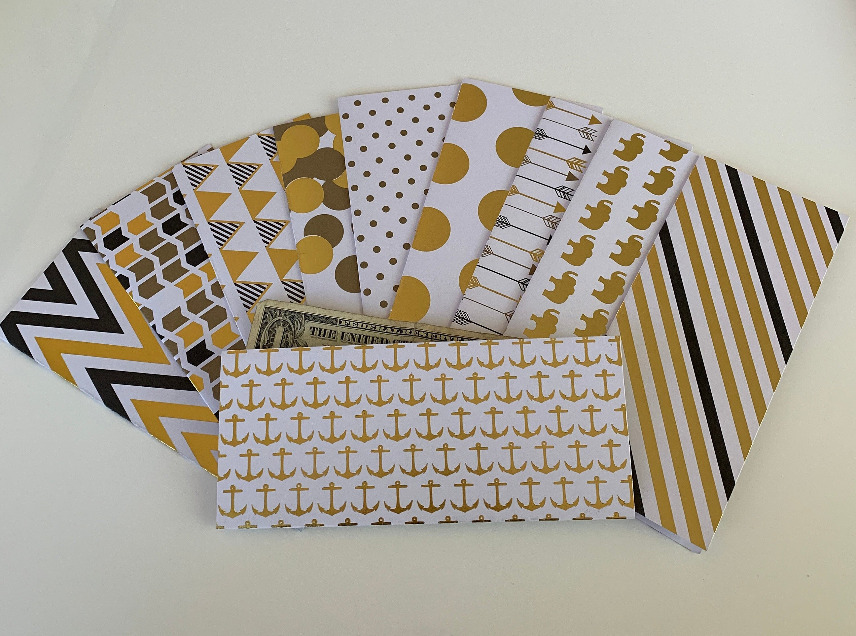 10 Simple Gold Patterned Laminated Envelopes - Etsy