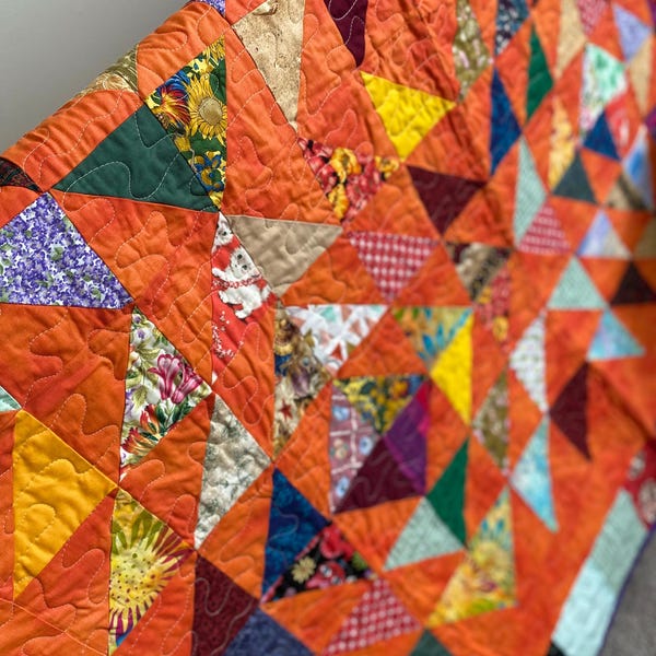 Orange Quilt - Etsy