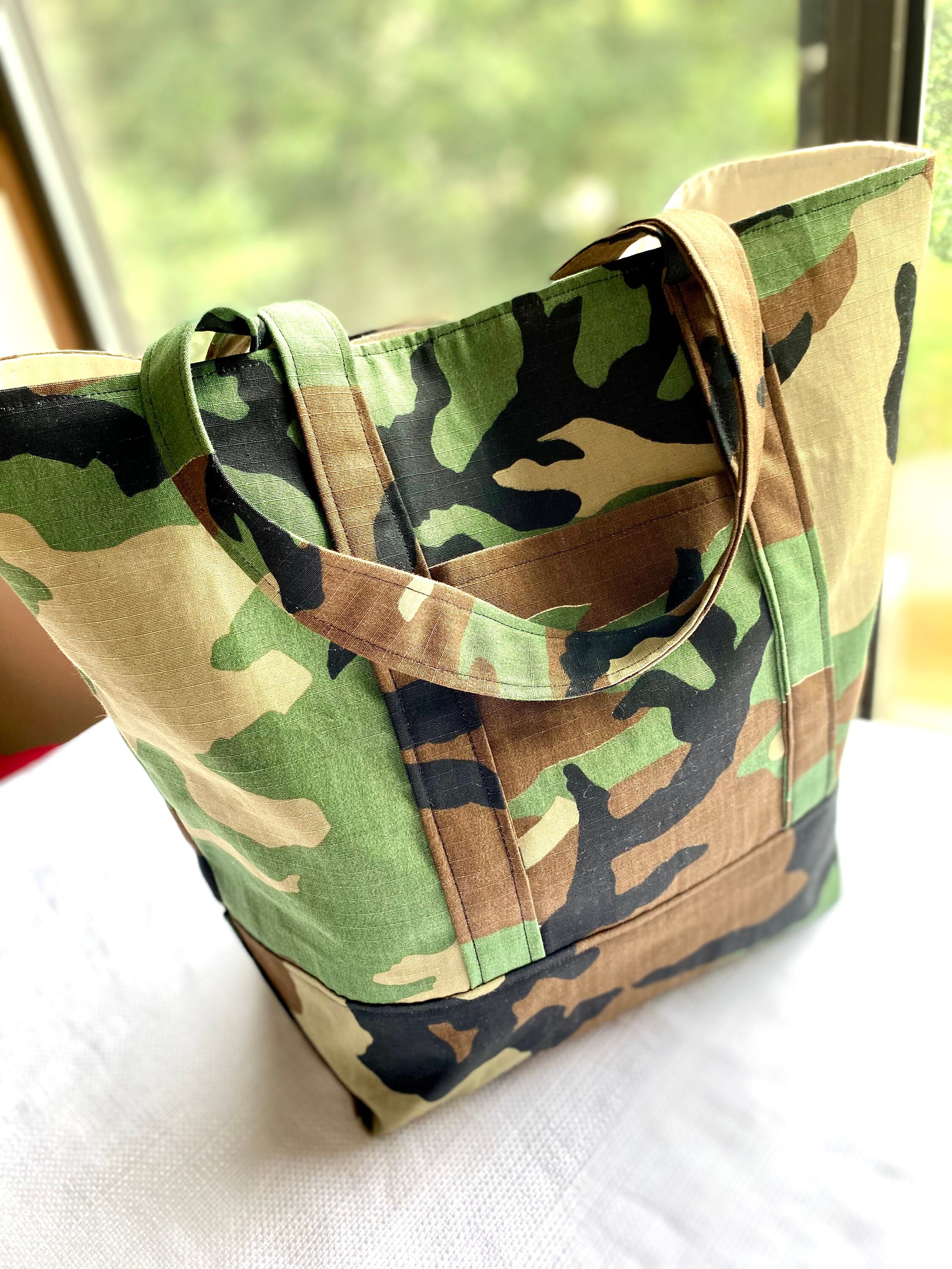 Camo Bag Camo Boat Tote Shoulder Bag Work Bag Laptop - Etsy