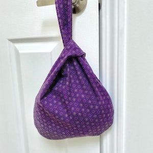 Japanische Knotentasche, japanischer Stoff, süße Tasche, Sevenberry Tasche, Handgelenktasche, Tasche und Geldbörse, Damentasche, Stylistin Tasche, Geschenk für Sie, modische Tasche
