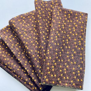 Autumn floral Cotton Napkins - Dinner Napkins Set of 5, housewarming gift, wedding gift, Thanksgiving gift, party favor, Christmas gift