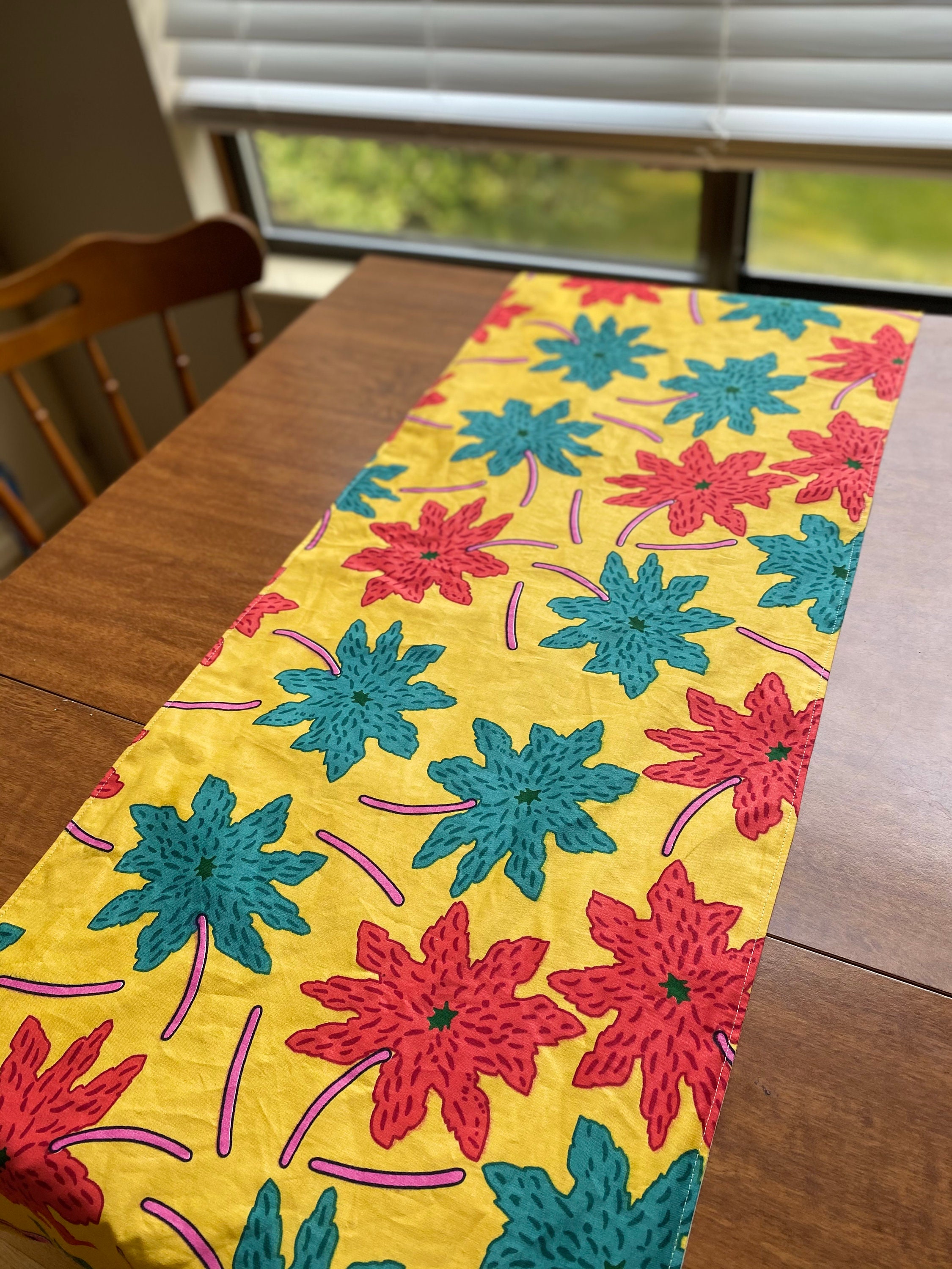 Table runner kitchen table runner cotton table runner Etsy